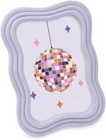 Light purple curved decorative photo frame