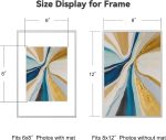 Silver Brushed Thin Metal Aluminum Alloy Photo Frame - Image 2