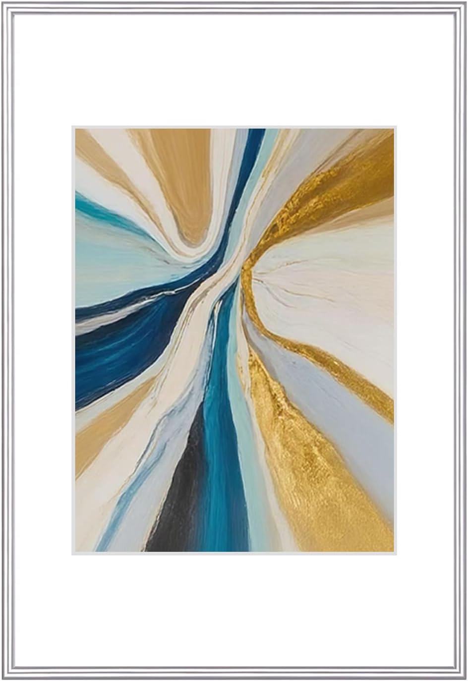 61huahrABoL._AC_SL1500_.jpg Silver Brushed Thin Metal Aluminum Alloy Photo Frame - Image 1