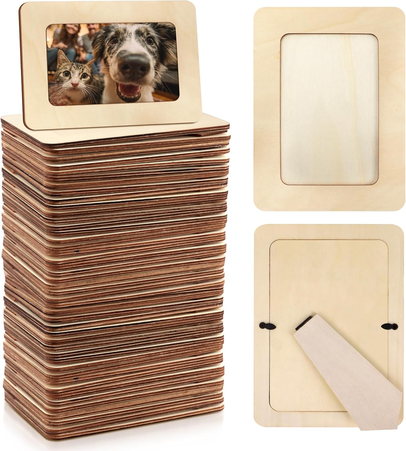 710OSq8ZML._AC_SL1500_.jpg Wooden photo frame - Image 1
