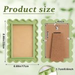 Light green floral wave-shaped fan-shaped photo frame - Image 2