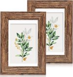 Photo frame set with glass
