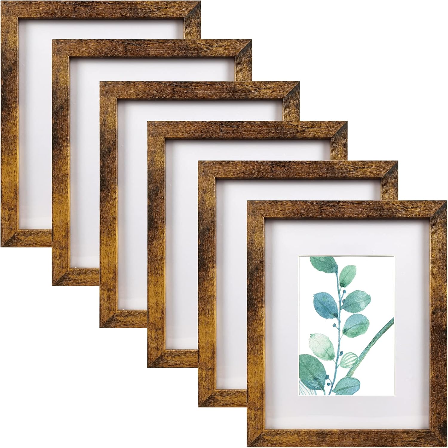 81E-CyUdOS._AC_SL1500_.jpg Brown photo frame set - Image 1
