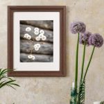 Wooden photo frame (can be wall-mounted or tabletop)